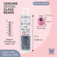 thumbnail image 3 of Miyuki Delica Seed Beads – Size 11/0 (1.6 mm), DB0085, Blue AB, 7.2 g, Approx. 1440 Beads, 3 of 7