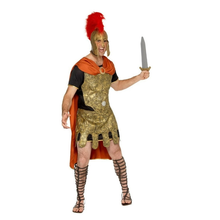 Deluxe Roman Soldier Costume Adult Gold Red Deluxe Roman Soldier Costume Adult Gold Red