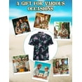 thumbnail image 4 of Golf Hawaiian Shirt for Men, Tropical Style, Button Down Summer Beach Short Sleeve, S-5XL, 4 of 4