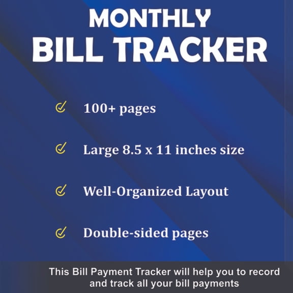 CCOCC Bill Tracker Notebook: The 4-Year Guide for Bill Payment Tracker Monthly Organizer | Monthly Bill Payment Checklist Planner for Budgeting Financial Log Book