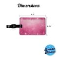 thumbnail image 3 of Pink Faux Glitter Faux Leather Travel Luggage Tag, 3 of 7
