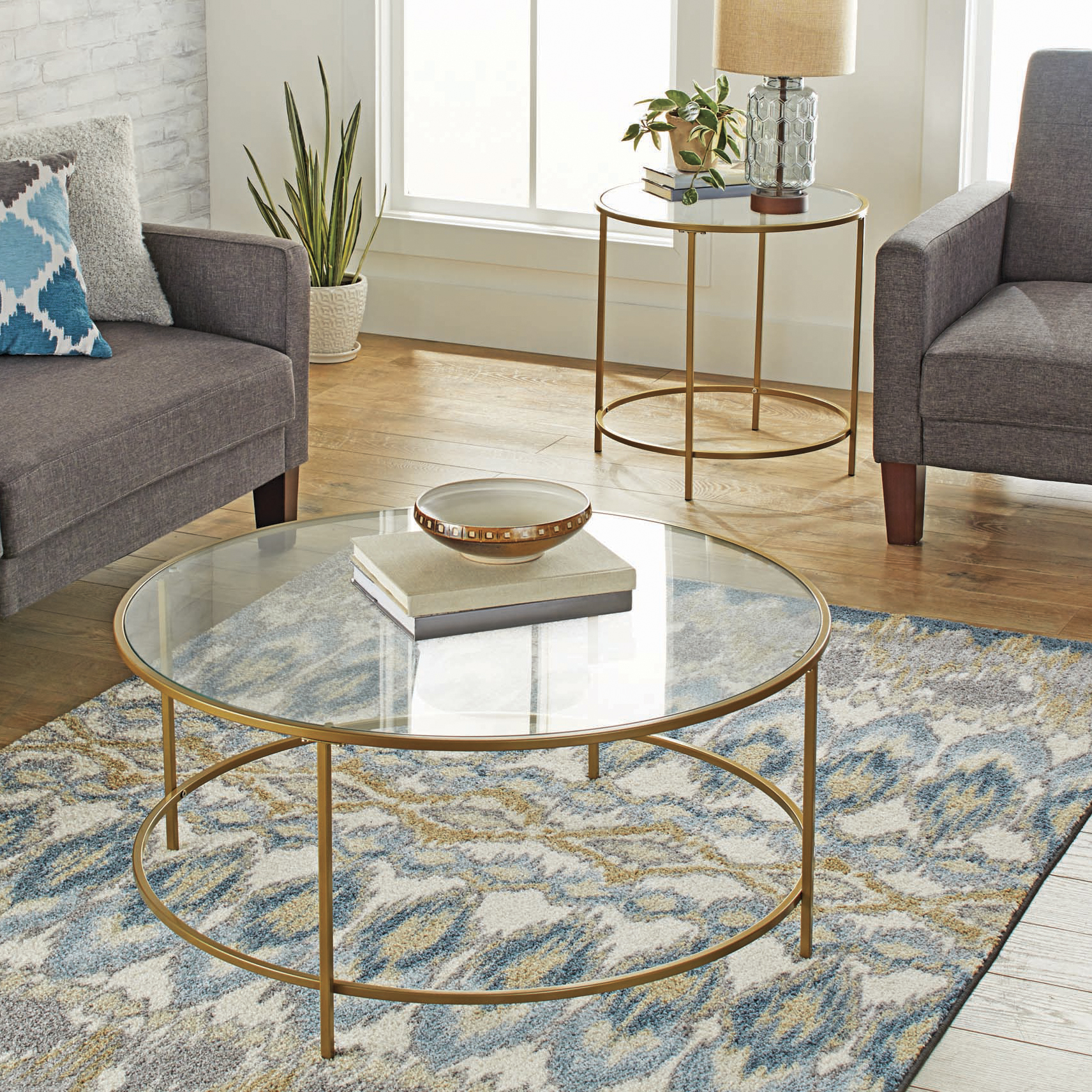 Better Homes & Gardens Nola Coffee Table, Gold Finish - image 3 of 10