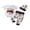 White B, variant on ZINTAOZT Western Newborn Baby Boys Clothes Cowboy Letter Short Sleeve Bodysuit Long Pants Cap 3pcs Coming Home Outfit