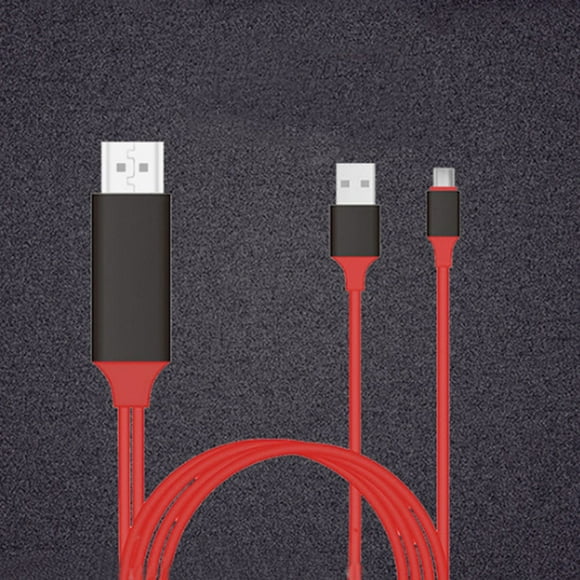 WHAMVOX usb c cable extension USB Charging Cable Metal Red 1Set for Tablets