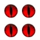 thumbnail image 1 of Calcomanía de Faros con Ojos de Bestia, Calcomanía de Ojos 3D, Calcomanía de Ojos Redondos, Calcomanía de Faros, Calcomanía de Parachoques de Ventanilla de Coche Roja, 1 of 6