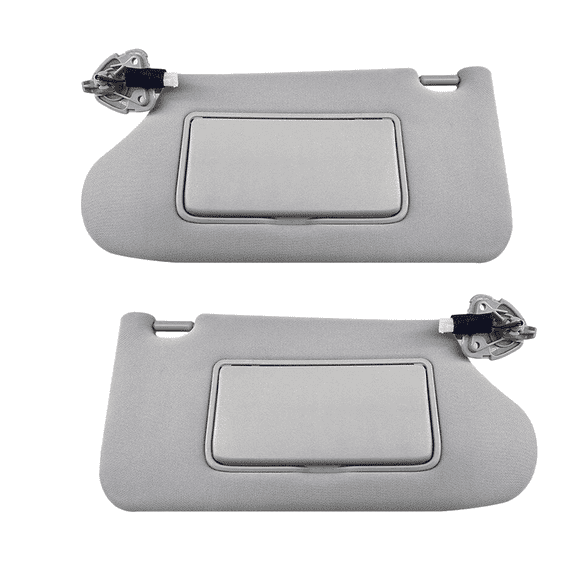 Left Driver And Right Passenger Side Sun Visor For Nissan Teana 2013-2018 With Mirror, Replacement OEM 96401-3TA2A-Pairs-grey