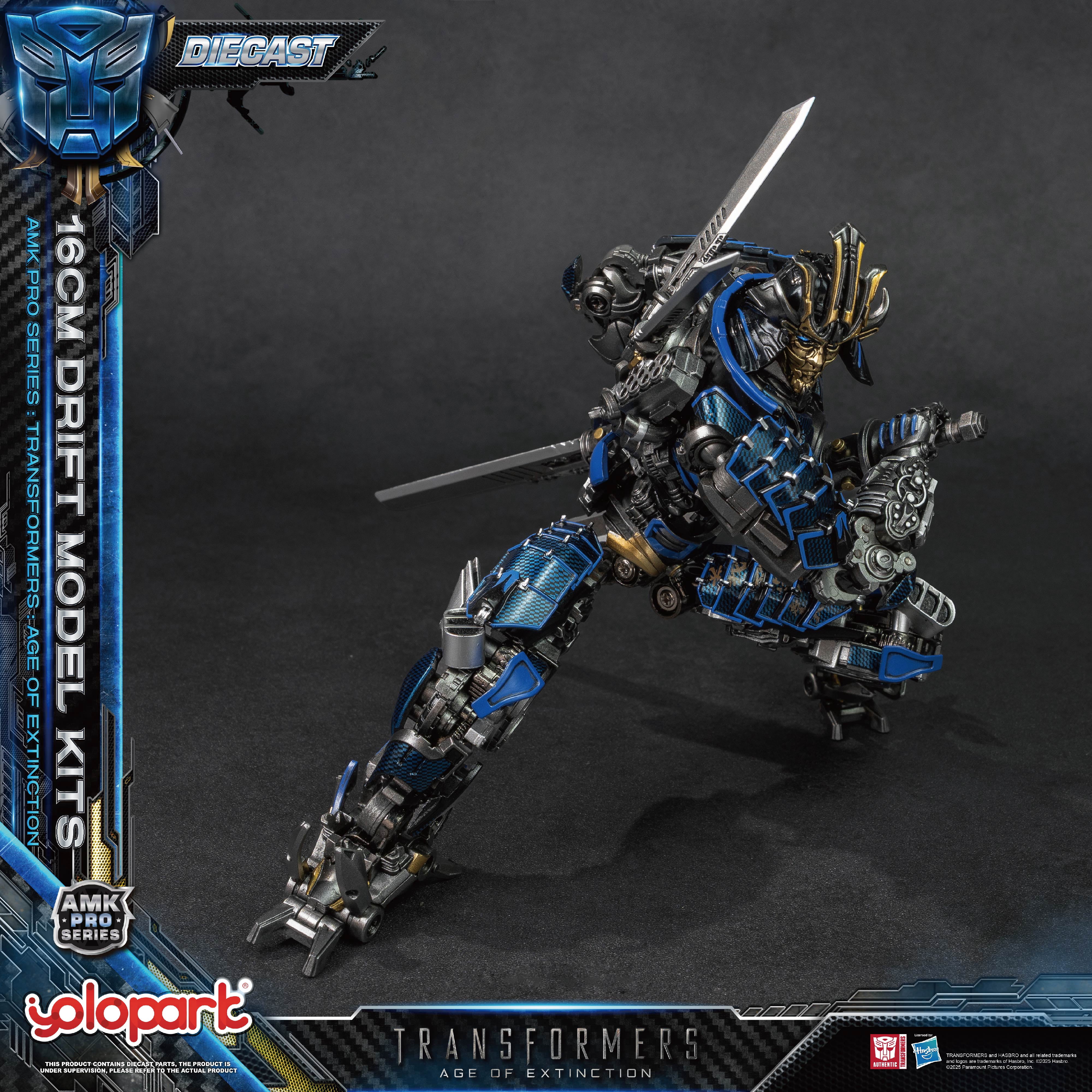 YOLOPARK Drif Transformers Toys, Transformers: Age of Extinction - Drif Action Figure, 6.29", Gift for Transformers Fan Non-transforming