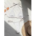 thumbnail image 1 of Traje de baño de dos piezas con estampado de leopardo para mujer, conjunto de Bikini Sexy a rayas, ropa de playa, Tanga, 1 of 5
