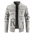 thumbnail image 2 of Chaqueta de lana casual de suéter de cuello alto de otoño e invierno de moda para hombres Pompotops  oipoqjl37327, 2 of 5