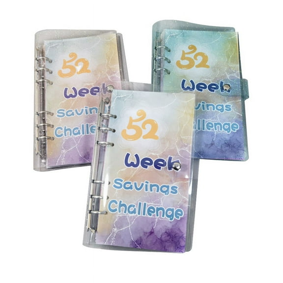 3PCS 52 Week Savings Challenge, Budget Book with Cash Envelopes, Money Organizer for Cash, Budget Book Planner