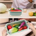 thumbnail image 5 of nipocaio Extendable Kitchen Drain Basket (14-18"), Retractable Plastic Sink Drain Strainer, Double Layer Kitchen Colander for Dishwashing Fruit Vegetable Pasta Salad, 5 of 5