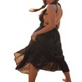 thumbnail image 3 of PENGXIANG Femmes Été Longues Robes Spaghetti Sangle Dos Nu Étagé Robe Maxi, 3 of 5