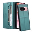 thumbnail image 2 of For Google Pixel 9 / 9 Pro Flip Wallet Case,[RFID Blocking]PU Leather Magnetic Folio Cover,With Card Slots,Flip Folding Kickstand,Shockproof TPU Anti-fall Rugged Phone Case Cover,Green, 2 of 11