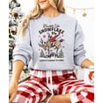 thumbnail image 3 of Buckle Up Snowflake Christmas Unisex Sweatshirt Santa's Coming to Town Sweater for Men & Women Gray Sweatshirt Adult Small, 3 of 4