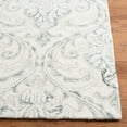 thumbnail image 3 of SAFAVIEH Micro-Loop Cornelius Floral Runner Rug, Ivory/Grey, 2'3" x 13', 3 of 8