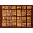 thumbnail image 1 of Ahgly Company Indoor Rectangle Abstract Orange Modern Area Rugs, 3' x 5', 1 of 4