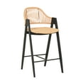 thumbnail image 2 of Modrest Gayle Modern Rattan Counter Stool (Set of 2), 2 of 3