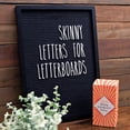 thumbnail image 3 of Skinny Letterboard Letters Only Set NO BOARD INCLUDED, Rae Dunn Inspired Font Farmhouse Decor Accessory, 2 Inch White Plastic Letters Numbers Symbols For Changeable Felt Letter Board Message Bulletin, 3 of 4