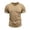 Khaki, variant on Gfyviroh Mens Short Sleeve Tshirts V-Neck Casual Plain T Shirt Plus Size Lightweight Cotton Tees