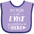 thumbnail image 3 of Inktastic My Mom is an EMT and a Hero Boys or Girls Baby Bib, 3 of 4