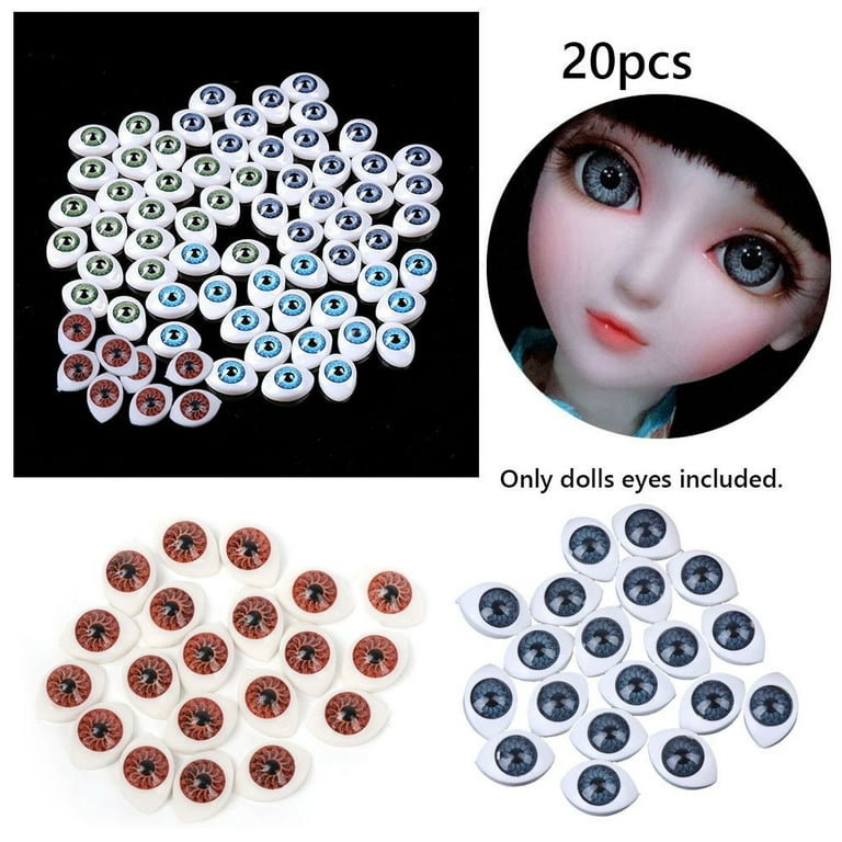 10 mm Antina's Dark Brown Full Round Doll Eyes - Doll Eyes - Doll Supplies  - Craft Supplies