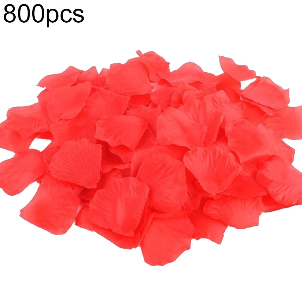 Yesbay Artificial Flower Petals 800Pcs Artificial Silk Rose Flower