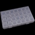 thumbnail image 1 of 3 piezas de herramientas de manicura Caja de almacenamiento de 28 compartimentos que se puede montar y desmontar Joyero de plástico Joyero de uñas Caja de subembalaje Tapa abierta separada, 1 of 2