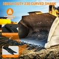 thumbnail image 4 of Bucket Tooth Bar, 49''Heavy Duty Tractor Bucket for Sub-Compact Tractor Loader,for Efficient Soil Excavation and Bucket Protection,Fits Bucket Cutting Edges Sized 1/2",Easy No-Drill Installation, 4 of 12