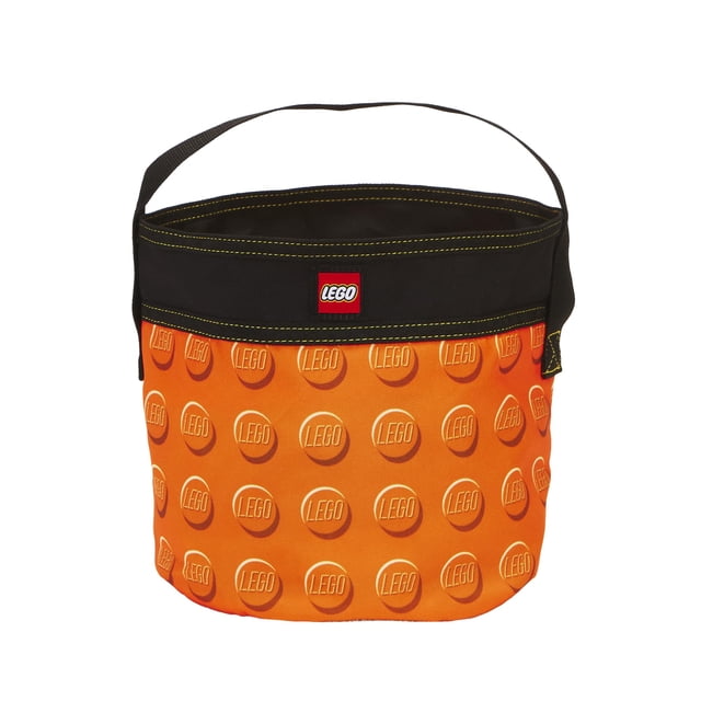 LEGO STORAGE CINCH BUCKET - ORANGE