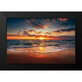 thumbnail image 2 of Valkov, Valentin 14x11 Black Modern Framed Museum Art Print Titled - Sunrise on the beach, 2 of 5