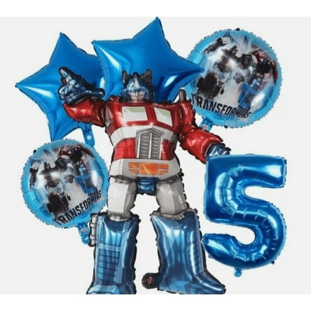 6PC TRANSFORMERS BALLOONS -Age 5