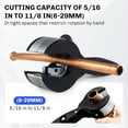 thumbnail image 3 of Ratcheting Tubing Cutter, 2-in-1 Close Quarters Pipe Cutting Tool, Portable Compact Design for Copper, PVC & Soft Metals, 3 of 7