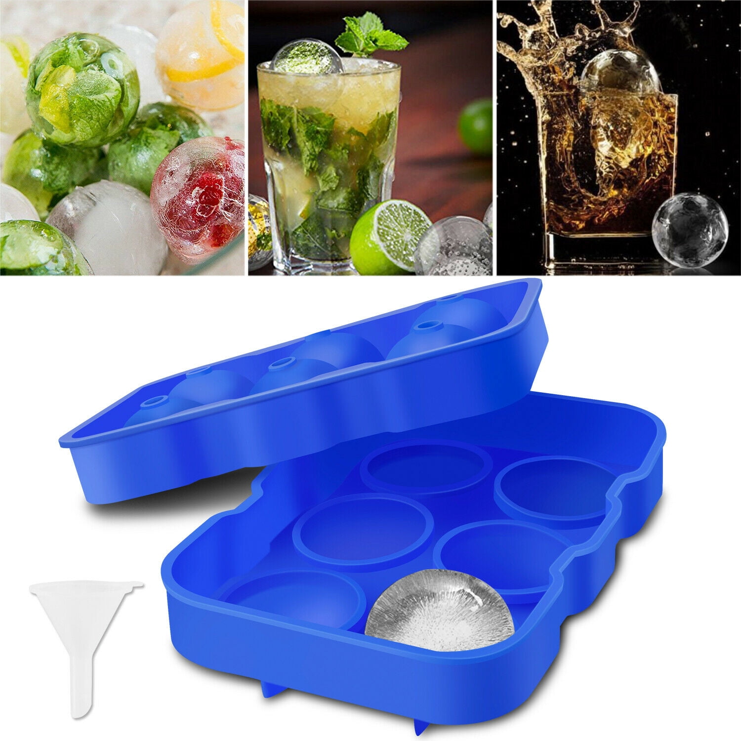 ICE Balls Maker Round Sphere Tray Mold Cube Whiskey Ball Cocktails
