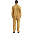 thumbnail image 4 of Mecwer Men's Cotton Lightweight Button Down Pajama Set, Long Cotton Pjs【FBA】, 4 of 8
