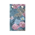 thumbnail image 1 of Floral Hanging Pocket Organizer, Flourishing Flowers with Leaves Watercolor, Printed Polyester Storage Bag with Pockets, 9" x 27", Sea Blue Pale Pink, 1 of 2