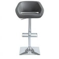 thumbnail image 2 of Sunpan Gustavo 24 - 32.5" Modern Faux Leather Adjustable Stool in Gray, 2 of 4