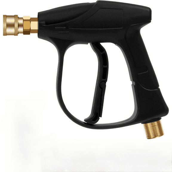 High Pressure Washer Gun 4350 PSI 360°Swivel Short High Power Washer Gun M22-14 for Car, Fence, Floor