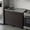 Wenge, variant on Tuhome Napoles Utility Sink with Cabinet, Stainless Steel Countertop, Interior Storage