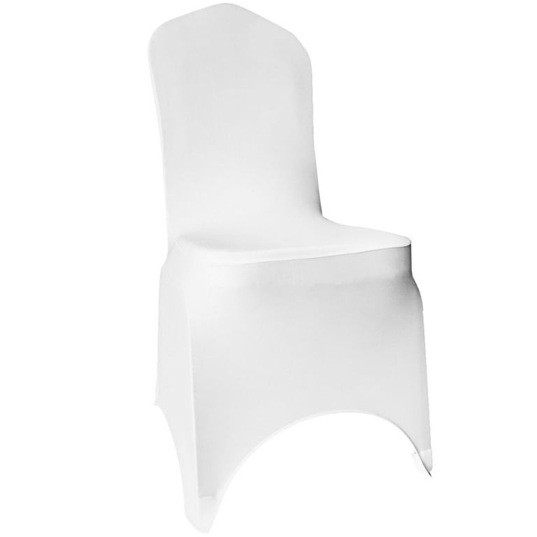 VEVOR 100pcs Chair Cover Wedding Spandex Arched White Chair Covers