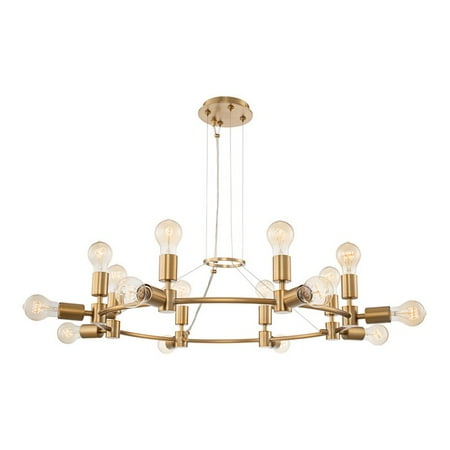 

Kalco Lighting Union 32 16-light Contemporary Metal Chandelier in Winter Brass