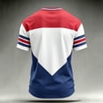 thumbnail image 3 of Fgvctg Men USA National Soccer Jersey Print American Flag Football T-Shirt, 2026 Soccer Cup USA Patriotic Short Sleeve Sports Fan Tee Training Uniform Red L, 3 of 5