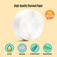 thumbnail image 3 of White Blank Label Paper SelfAdhesive Thermal Paper Roll 1430mm 210sheets/roll Compatible with Phomemo D30 Thermal Printer for Home Office Organization Thermal Printing Label Paper, 3 of 8
