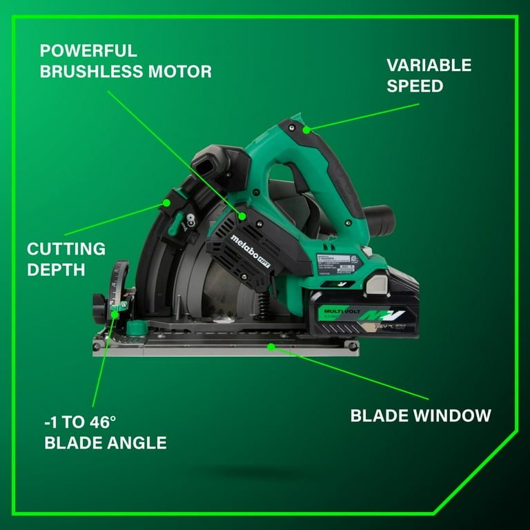 Metabo HPT C3606DPAM 36V MultiVolt Brushless Lithium-Ion 6-1/2 in