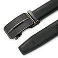 thumbnail image 6 of Sendefn Men's Leather Belt Automatic Ratchet Buckle Slide Belt for Dress Casual Trim to Fit with Gift Box, 6 of 7