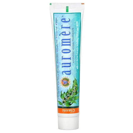 Auromere Ayurvedic Products Toothpaste- Original Licorice (Herbal) 4.16 oz Paste
