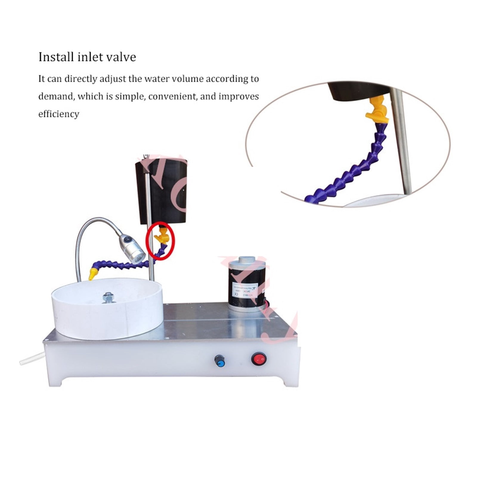 Jewelry Stone Polishing Machine, Stepless Speed Angle Grinder, DIY stone Processing Tool ,Powerhouse Performance