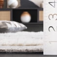 thumbnail image 4 of SAFAVIEH Casablanca Alondra Abstract Shag Area Rug, Grey/Ivory, 8' x 10', 4 of 11