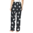 thumbnail image 3 of Uemuo Turtle Pattern Women's Wide Leg Palazzo Lounge Pants with Pockets Light Weight Loose Comfy Casual Pajama Pants-X-Large, 3 of 9