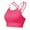 Hot Pink, variant on Women's Crisscross Back Padded Sports Bra - Racerback Crop Top for Workout/Yoga/Gym, Casual/Sexy Style, All Seasons - Polyester, Sizes S-XL