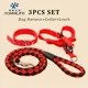 thumbnail image 5 of Conjunto de arnés y correa de nailon para perros Collar de correa de nailon tejido a mano para perros Suministros para perros Arnés para mascotas para perros pequeños, medianos y grandes, 5 of 5